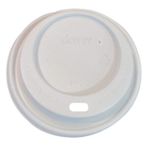 Genpak Dome Lid for Hot Cups White Case/1000 x 8 oz