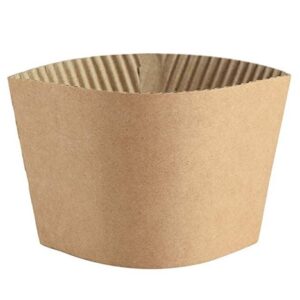 Pre-Assembled Cup Sleeve Plain Kraft Case/1000