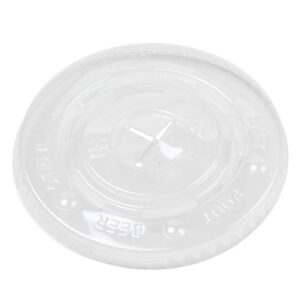 Hy Pax PET Straw Lid for Cold Cups Clear Case/1000 x 12-24 oz